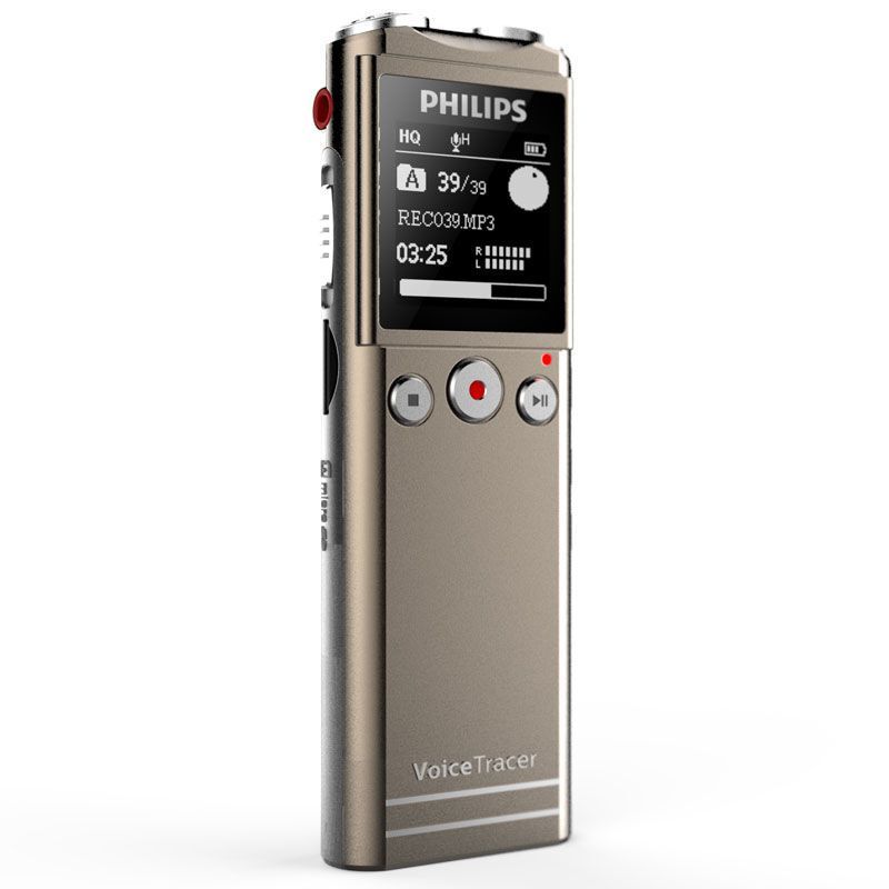 飞利浦(Philips) 8GB 30米远距离 录音笔 VTR6200 灰色 (单位:个)