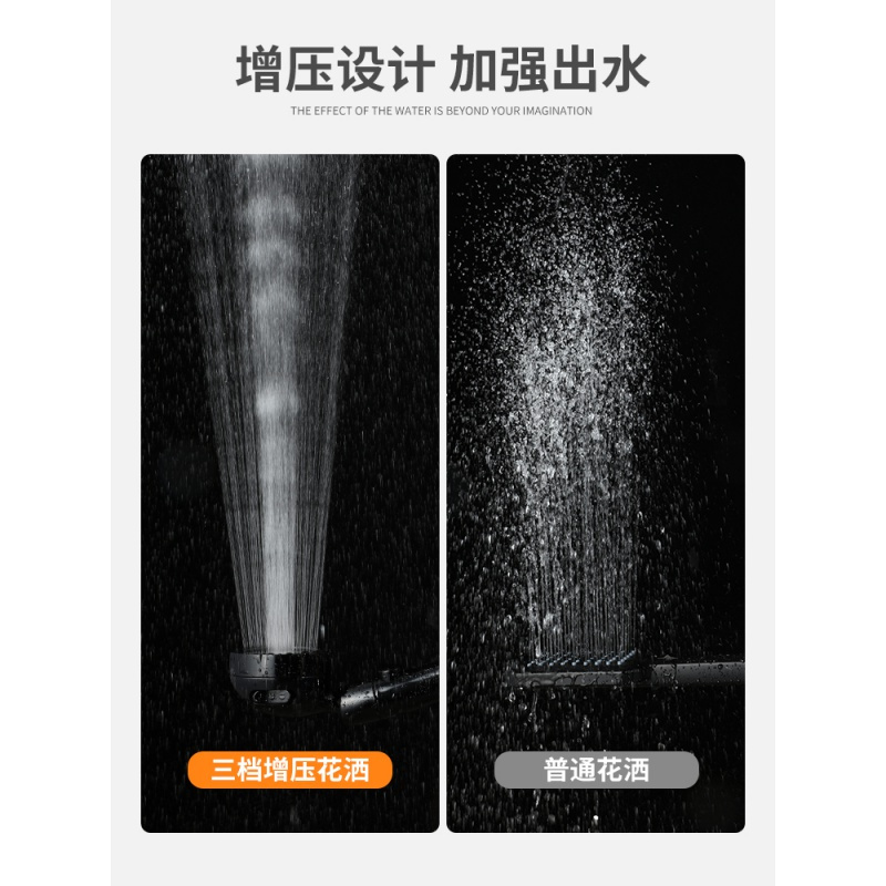 苏宁放心购增压花洒喷头洗澡淋浴套装加压淋雨器沐浴家用洗澡日本莲蓬头套装A-STYLE