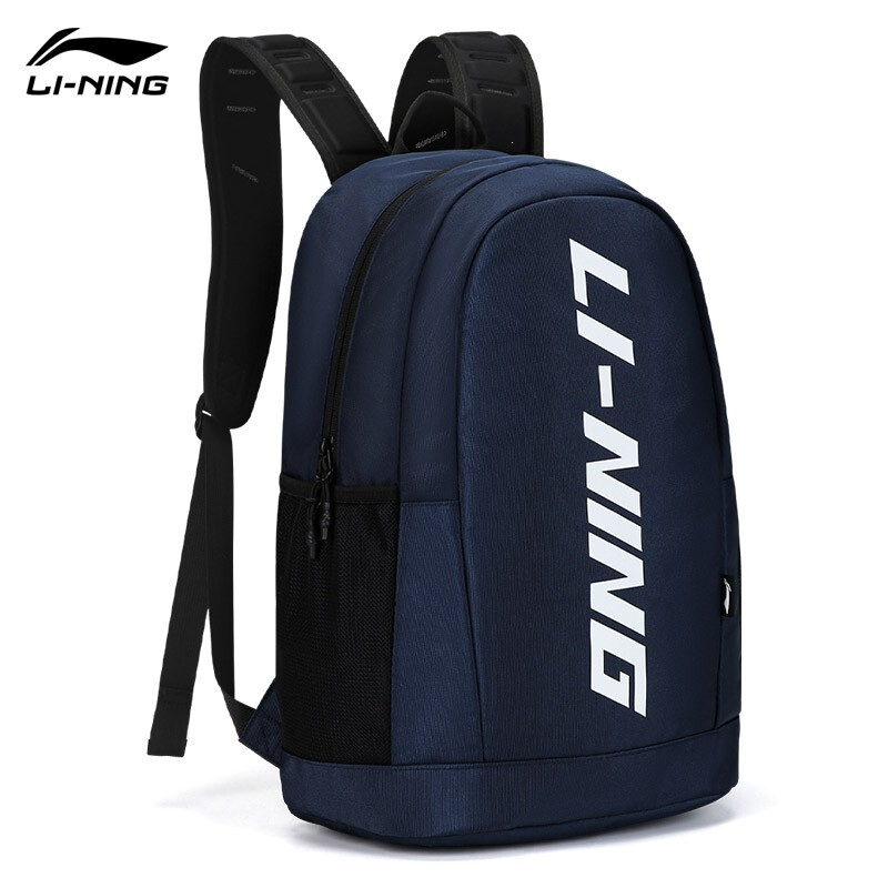 李宁(LI-NING)双肩包运动背包大容量学生书包男女同款时尚休闲旅行电脑背包