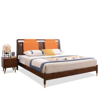 木作达人1.5M实木双人床2163#