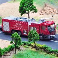凯迪威 1:50合金水罐消防车 工程车模型 消防救援车仿真车模玩具625013
