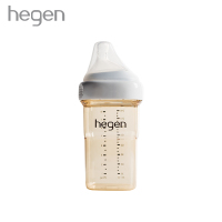 新加坡进口Hegen幼儿儿奶瓶仿母乳PPSU宽口径婴儿断奶神器宝宝硅胶耐摔防胀气240ml