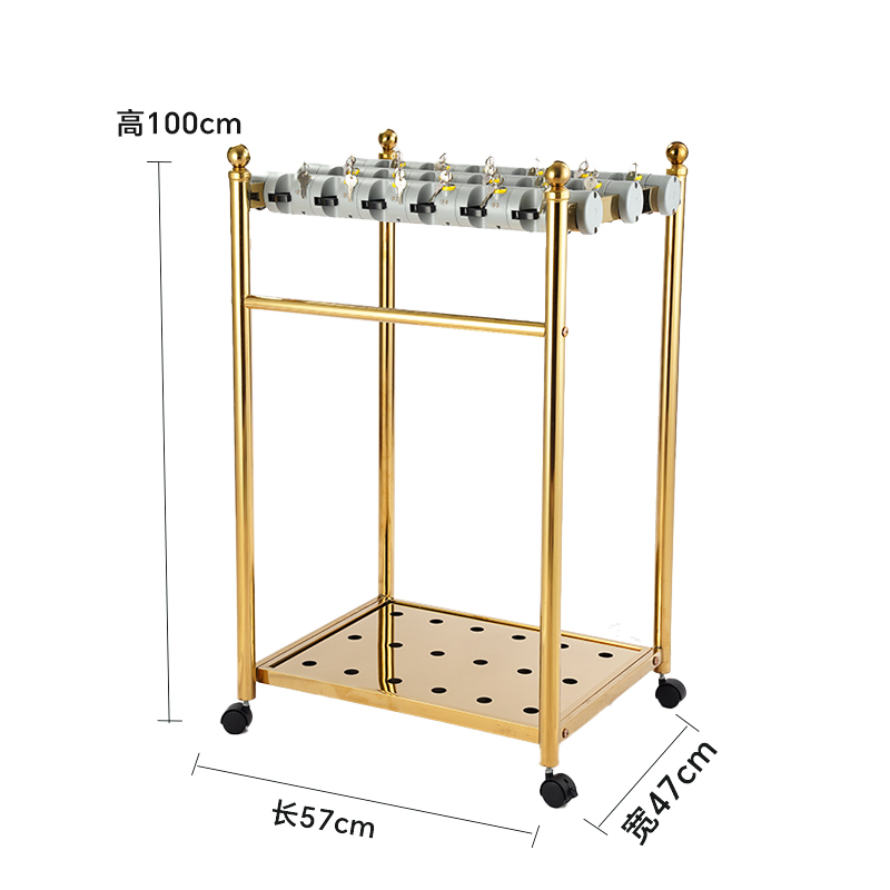 珂攸洋雨伞架10头金色 18头加高570*470*1000mm个 带锁