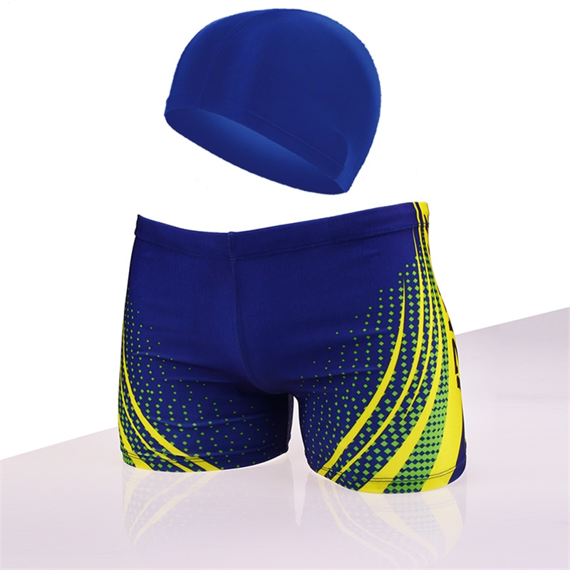 潮男时尚男士泳裤平角温泉大码专业迈登高游泳裤套装泳衣学生游泳装备