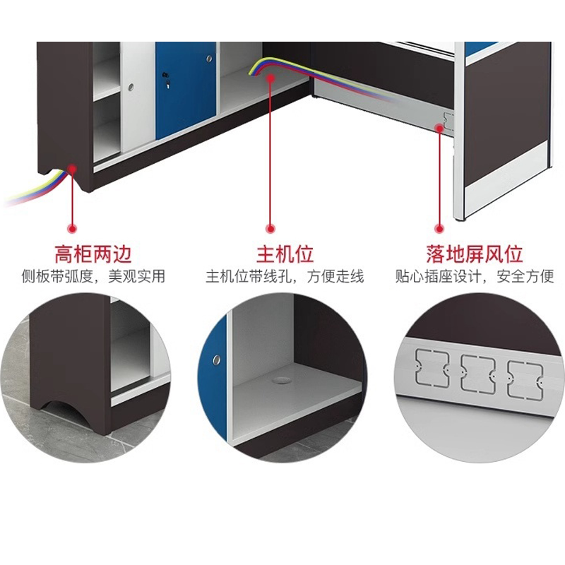 扬正通 F型双人隔断工位 155*280*109cm 个高清大图