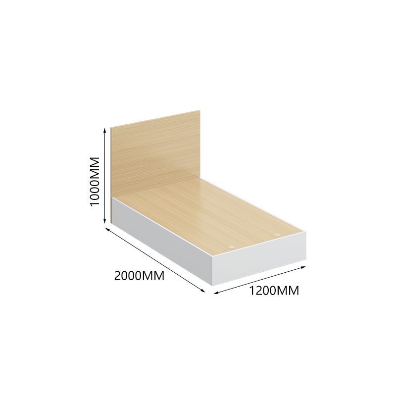 臻远ZY-GYJJ29 公寓套房家具 公寓床宿舍床1.2米单人床高清大图