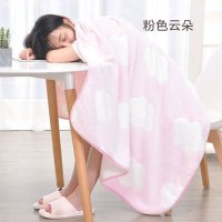 珊瑚绒办公室午睡毯子法兰绒床单儿童小毛毯厚单人宿舍学生冬季多款多色多功能床上用品毯子
