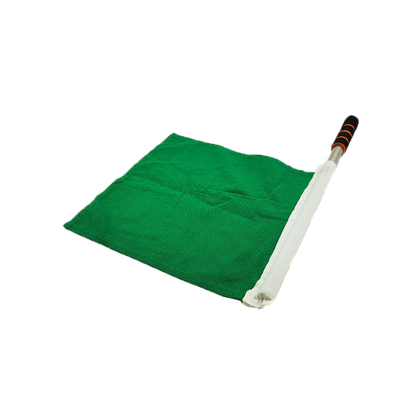 和居态 不锈钢杆棉麻防护旗 绿30X35cm 套高清大图