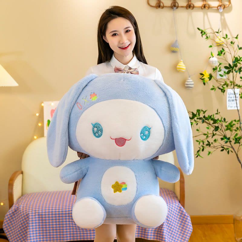 兔子毛库洛米公仔毛绒玩具玩偶大号巨型公仔床上睡觉女生图片