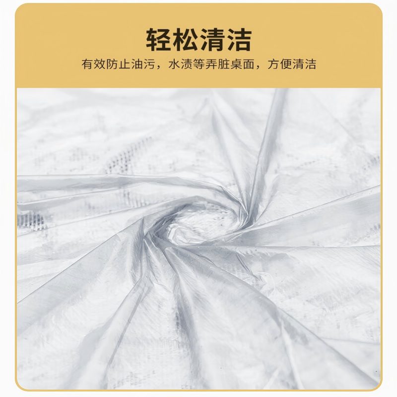 芳草地一次性桌布 户外露营加厚台布烧烤聚餐餐垫餐布大号2.0m*8片白色 3G5963高清大图