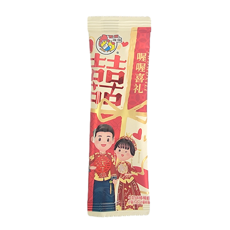 喔喔牛奶味扁棒棒糖散装250g婚庆结婚喜糖喜礼年货休闲零食品高清大图