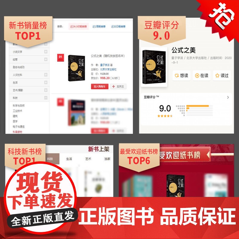 公式之美 量子学派 著 科普读物高清大图