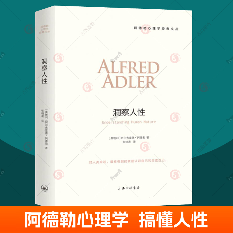 [正版]洞察人性 阿德勒心理学经典译从 自卑与超越作者三部曲 人性心理学儿童教育心理学与生活人生哲学意义存在价值 心理高清大图