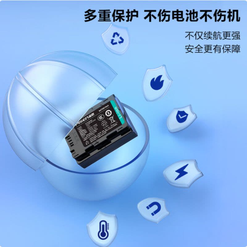 品胜PISEN大容量移动电源USB快充便携多功能户外应急充电宝安全保护智能电池品胜索尼a7m4电池NP-FZ100相机电图片