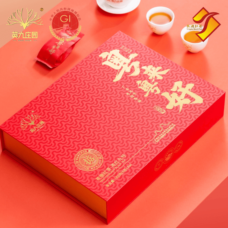 ENJOY MANOR 英九庄园 180g 粤来粤好 英红九号 一级 红茶 5g/泡袋 36袋/礼盒 180g/礼盒高清大图