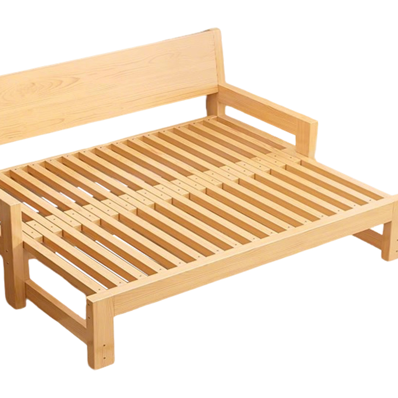 围达 实木伸缩折叠床 150*97*85cm 张高清大图