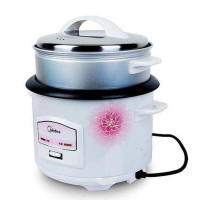 美的(Midea)电饭煲 MG-TH559 带蒸笼 适用人数5-6人 特色功能涡轮排气 底盘加热加高多用蒸笼