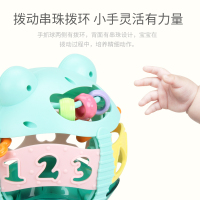 五星贝乐星环保大号手抓球宝宝安抚卡通摇铃新生婴儿玩具1-3-6月
