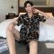 男款-001# [短袖短裤] XL [120-144斤] 男士睡衣短袖薄款冰丝春夏季薄款夏天卡通可爱丝绸学生家居服套装