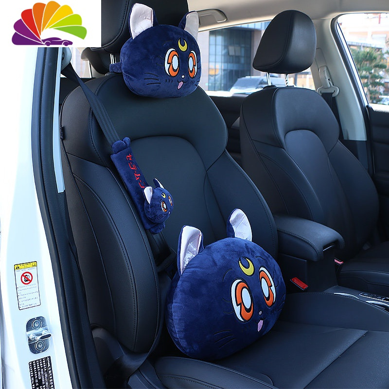 舒适主义汽车头枕靠枕四季卡通可爱创意颈椎枕车用头枕车内车载腰靠护