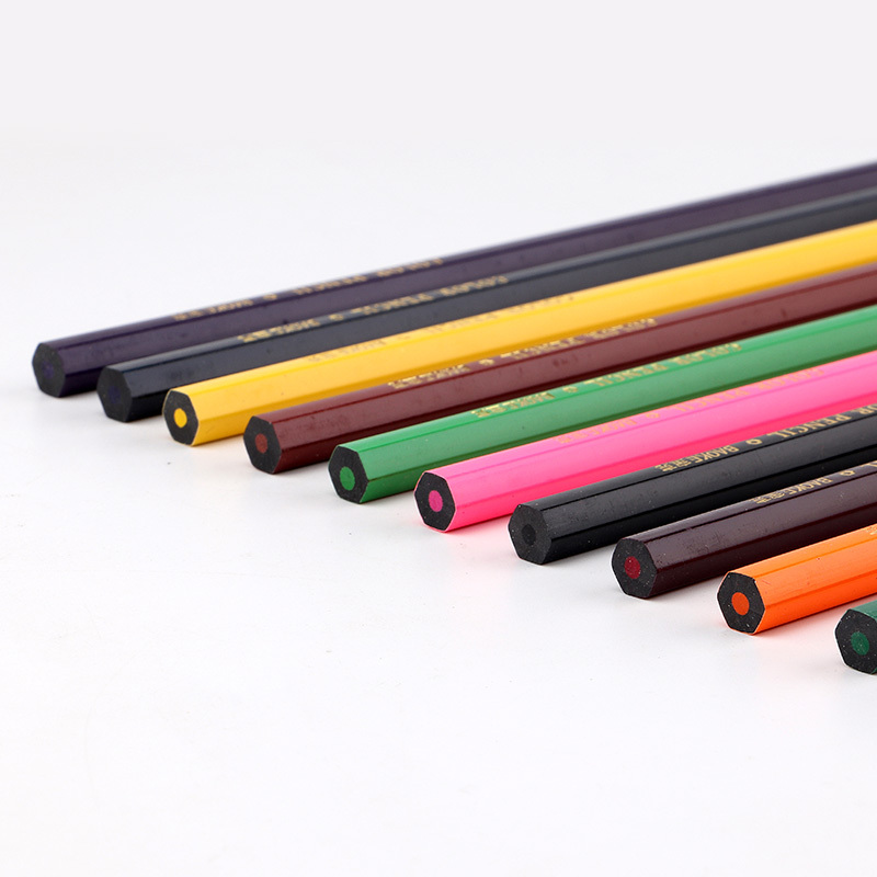 宝克(BAOKE)PO1712 12色铅笔 六角杆儿童绘画 12支/筒高清大图