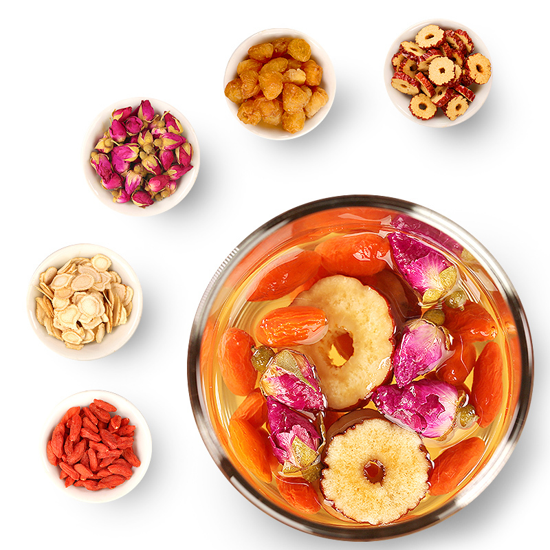 福东海人参桂圆红枣枸杞茶玫瑰花茶女人茶五宝茶八宝茶