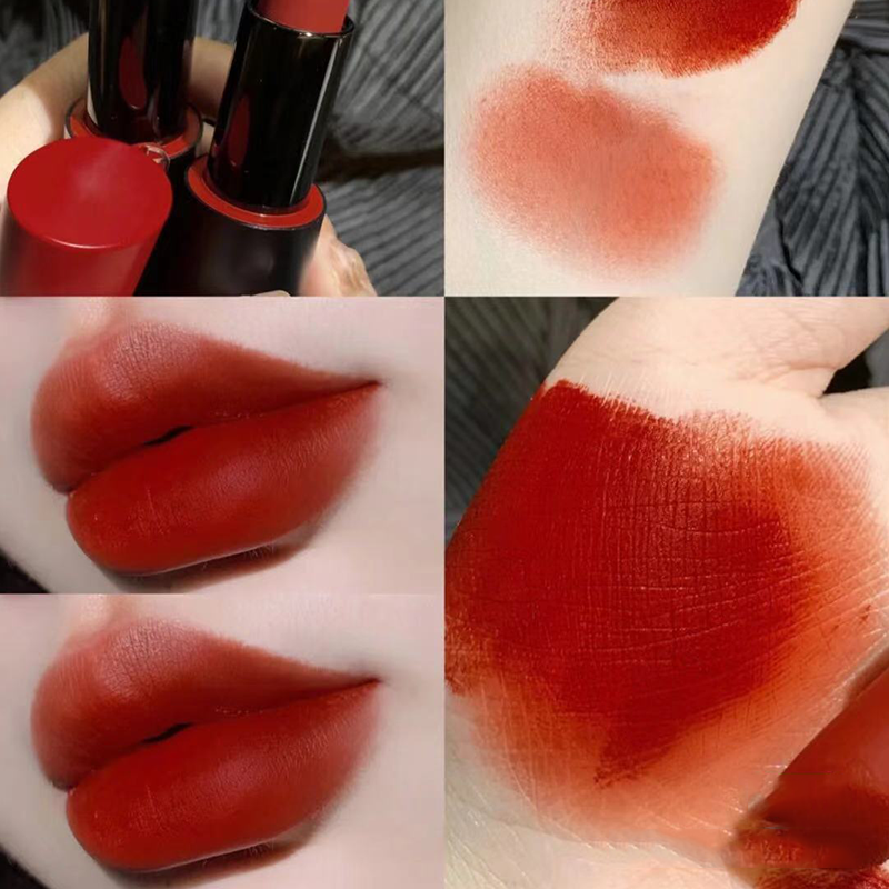 armani阿玛尼小胖丁405红黑管挚爱哑光唇膏口红 4g提升气色提亮肤色