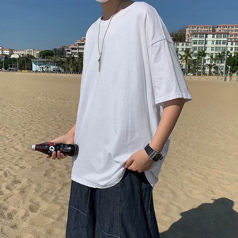 工装背心男韩版潮流港风ins机能黑暗系男装宽松坎肩战术马甲外套 白色T恤 M