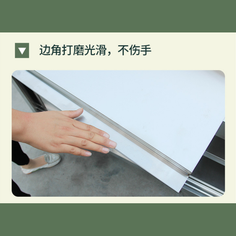 凌迪星不锈钢柜子 单通两门台高清大图