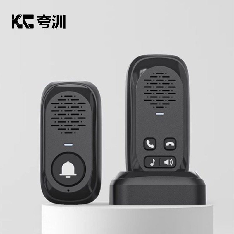 夸汌 无线语音对讲门铃 黑色 套高清大图