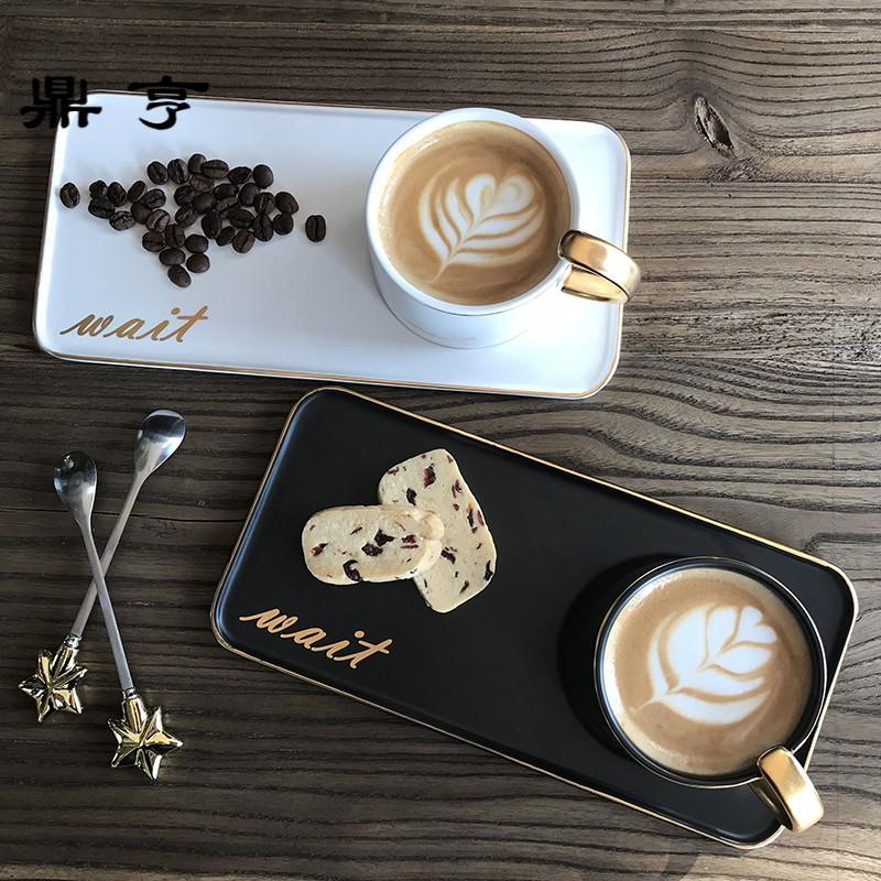 鼎亨马克杯创意咖啡杯套装陶瓷早餐牛奶杯子带勺情侣杯子简约个性