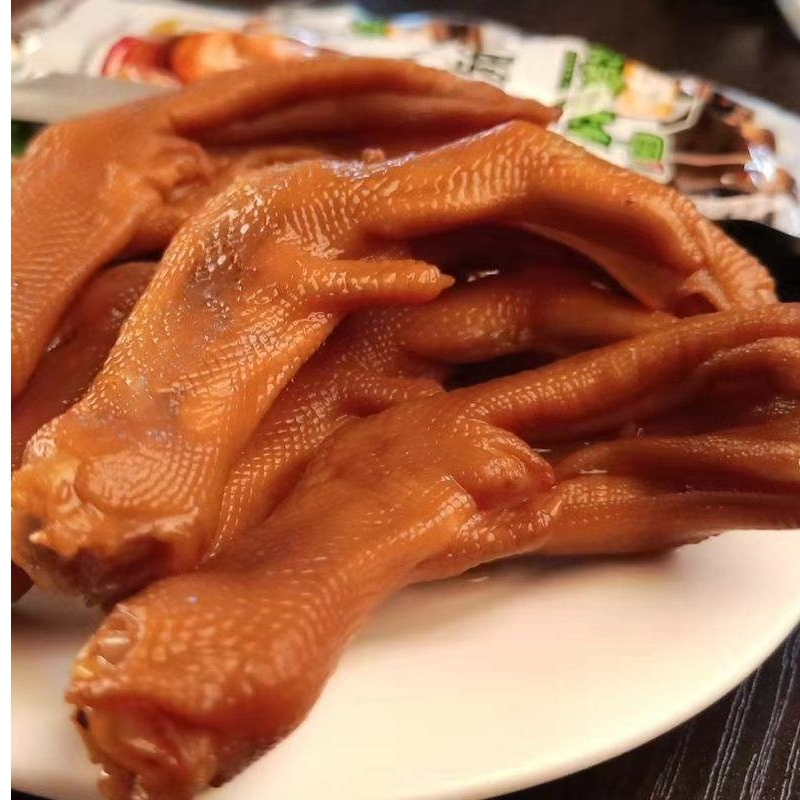 博多客福建特产龙岩泡鸭爪休闲零食袋装下洋泡鸭掌160g原味微辣6个装