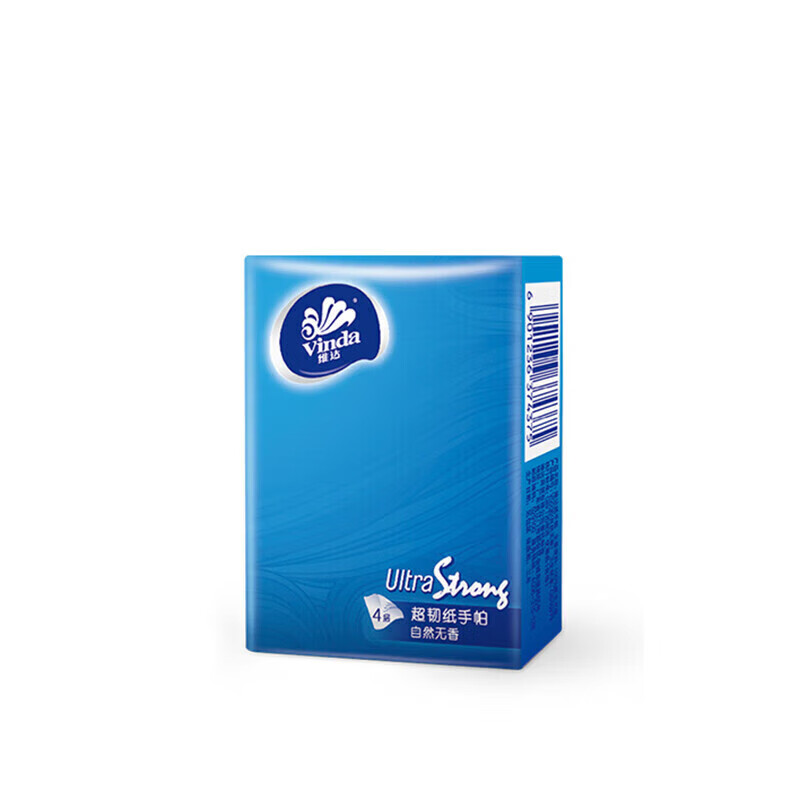 维达(vinda)手帕纸 超韧迷你4层7片 24包/条*1 便携式 加厚无香 餐巾纸 V0169高清大图