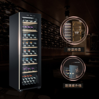 Haier/海尔 171瓶家用恒温恒湿红酒柜小型雪茄冷藏柜WS171