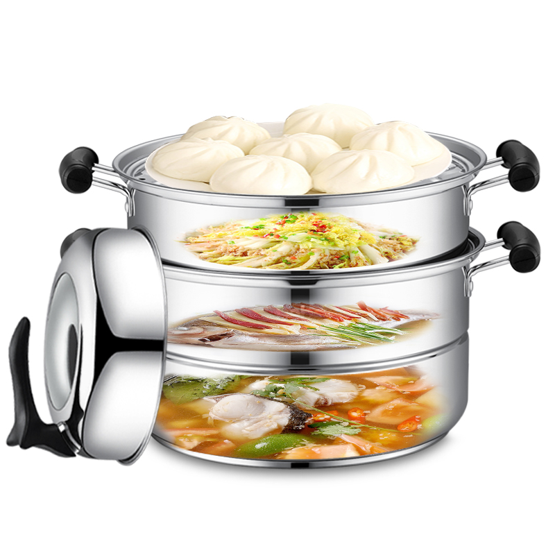 德铂蒸食430双层蒸锅DEP-DS02高清大图