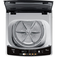 美的(Midea) 10公斤家用全自动波轮洗衣机 宿舍租房节能10kg 24智能小预约MB100V31 筒自洁 高压喷洗