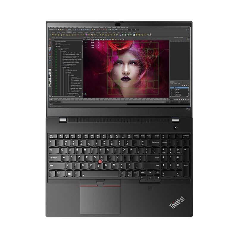 联想ThinkPad P15V 设计师15.6英寸轻薄移动图形工作笔记本电脑 i7-10750H/8G/512G固态/P620_4G独显/4K屏/黑/红外 商务办公轻薄出行