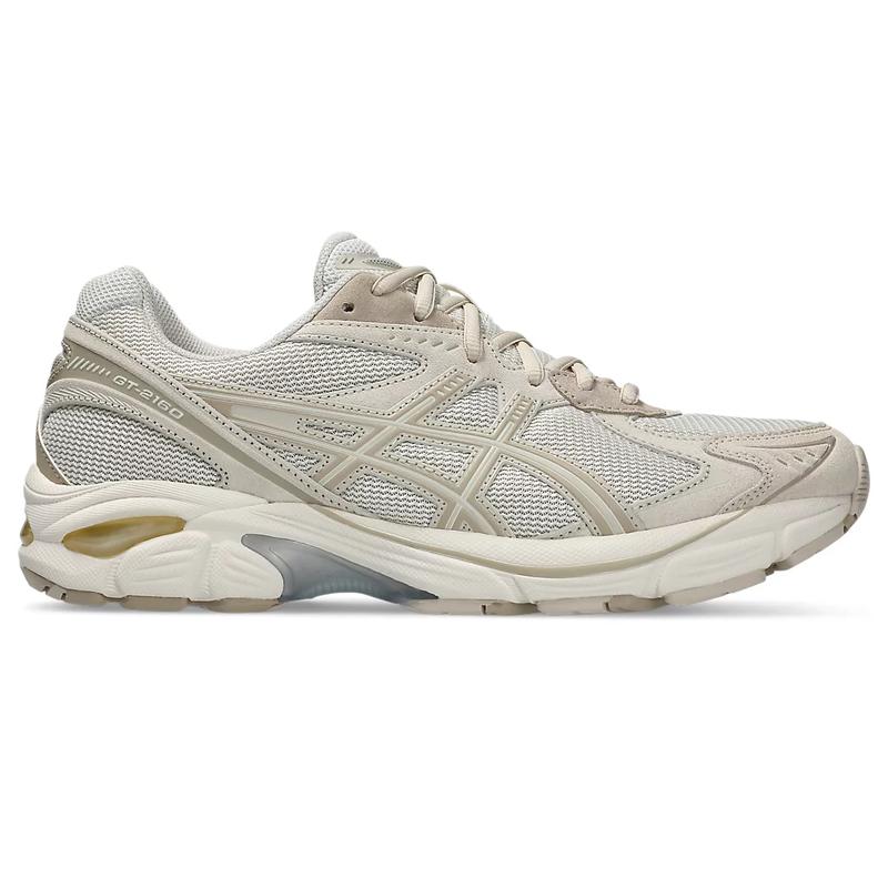亚瑟士(ASICS)复古跑感综合训练鞋工业风缓震舒适运动鞋 Cream/Feather_Grey 37.5