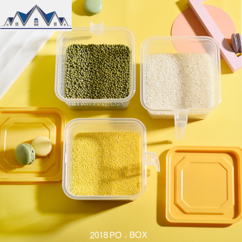 保鲜收纳盒厨房透明五谷杂粮干果零食储存罐子冰箱塑料食品密封罐 三维工匠高清大图