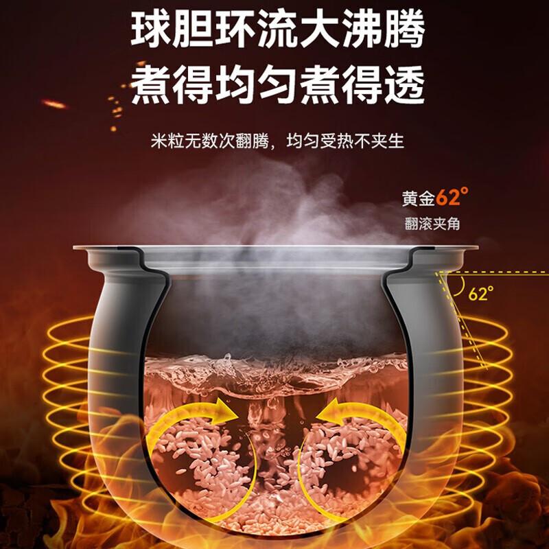 苏泊尔(SUPOR)电压力锅6升大容量智能家用高压煲触控球釜双胆SY-60YC8001Q高清大图