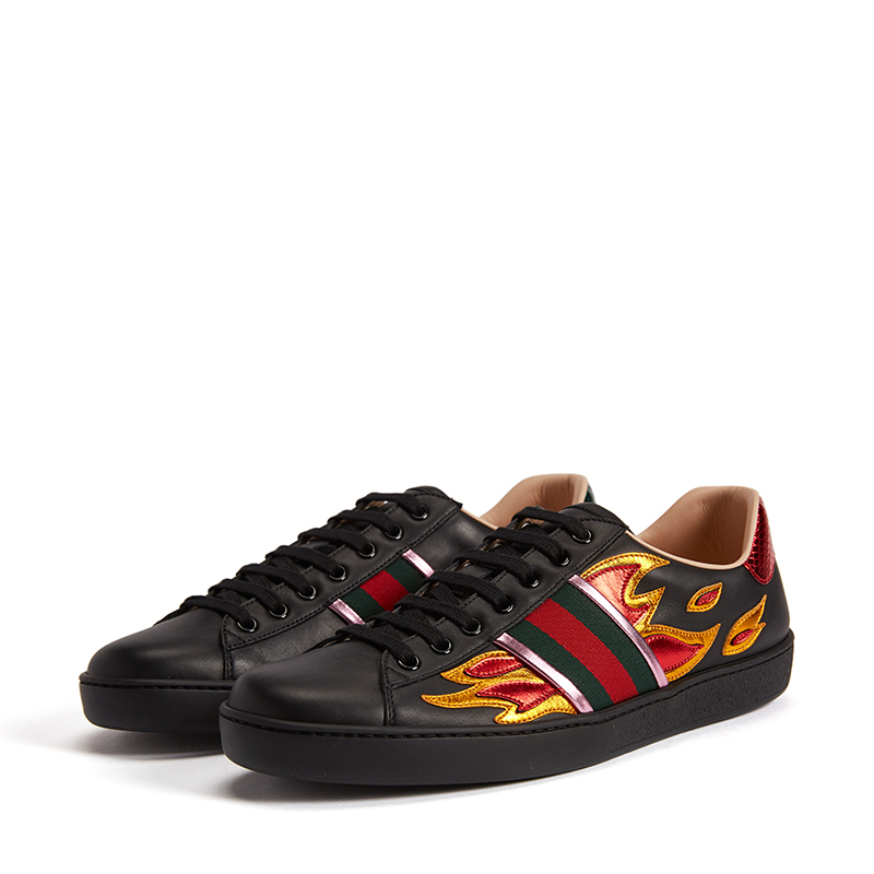 gucci古驰ace系列运动休闲鞋男士刺绣休闲鞋440724