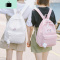 港风双肩包女2019新款韩版休闲背包森系简约高中生书包百搭小清新NEW LAKE