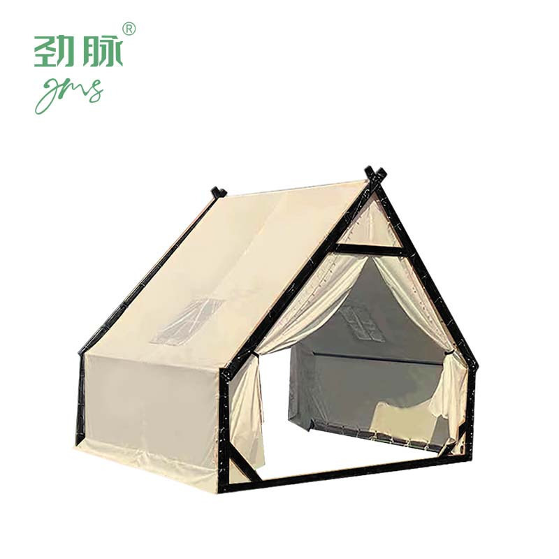 劲脉 户外露营帐篷 卡其色-4*4*3M 顶高清大图