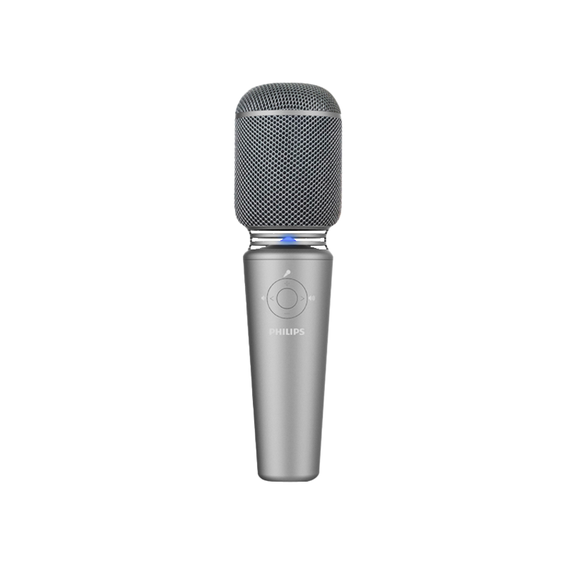 飞利浦(PHILIPS) 3002灰色 全民k歌神器 影音配件网红唱歌无线蓝牙家用录音设备带声卡儿童话筒