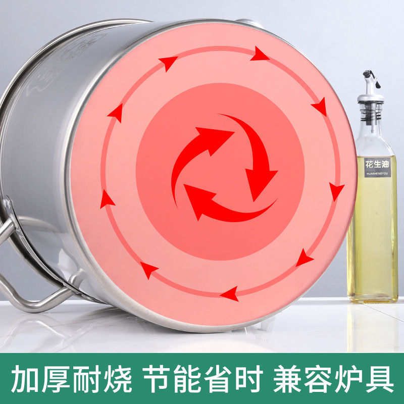 橙亿鸿 304不锈钢特厚汤桶 35*35cm/个高清大图