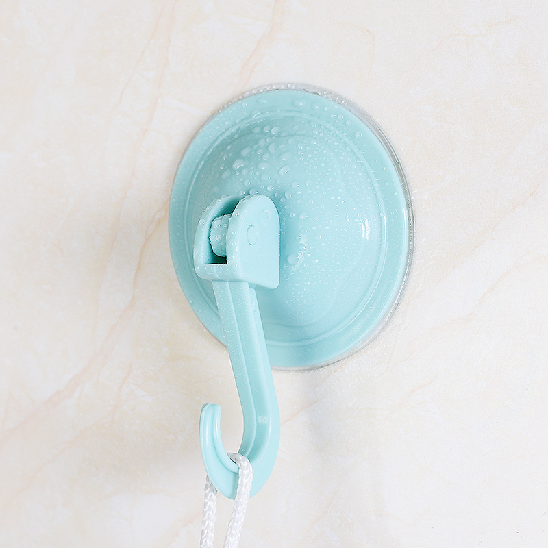 卫生间强力真空吸盘挂钩厨房门口吸壁式玻璃壁挂免打孔承重粘钩蓝色10
