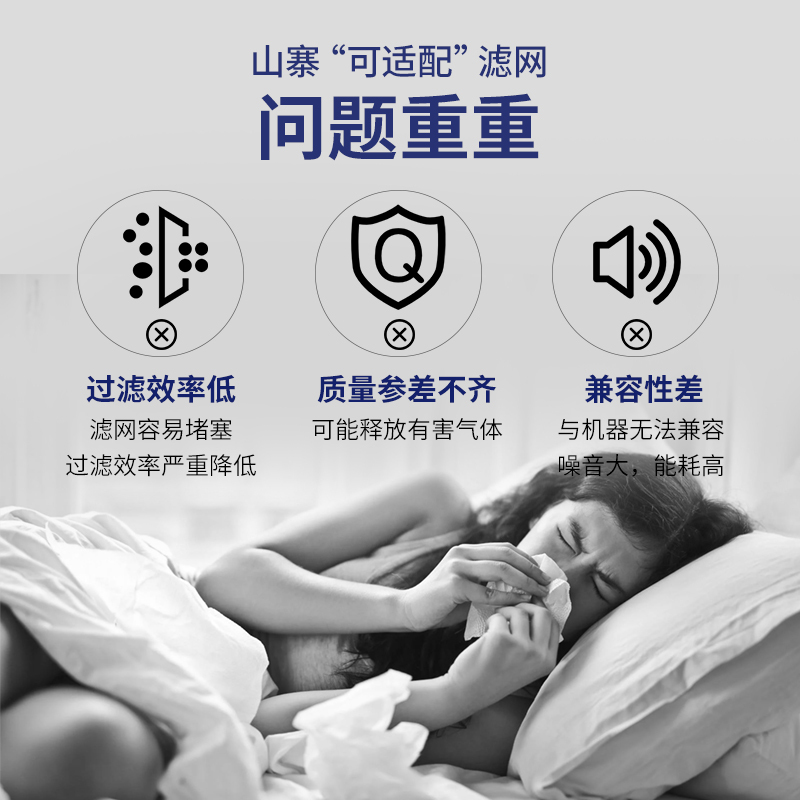 霍尼韦尔(Honeywell) KJ810G93HF空气净化器过滤网滤芯 适用KJ810G93W HEPA滤网(2片)高清大图