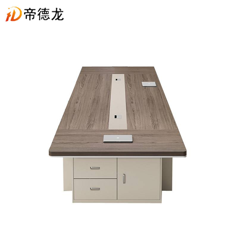 帝德龙会议台会议长条桌培训接待洽谈桌HZ9 3000*1400*750mm高清大图