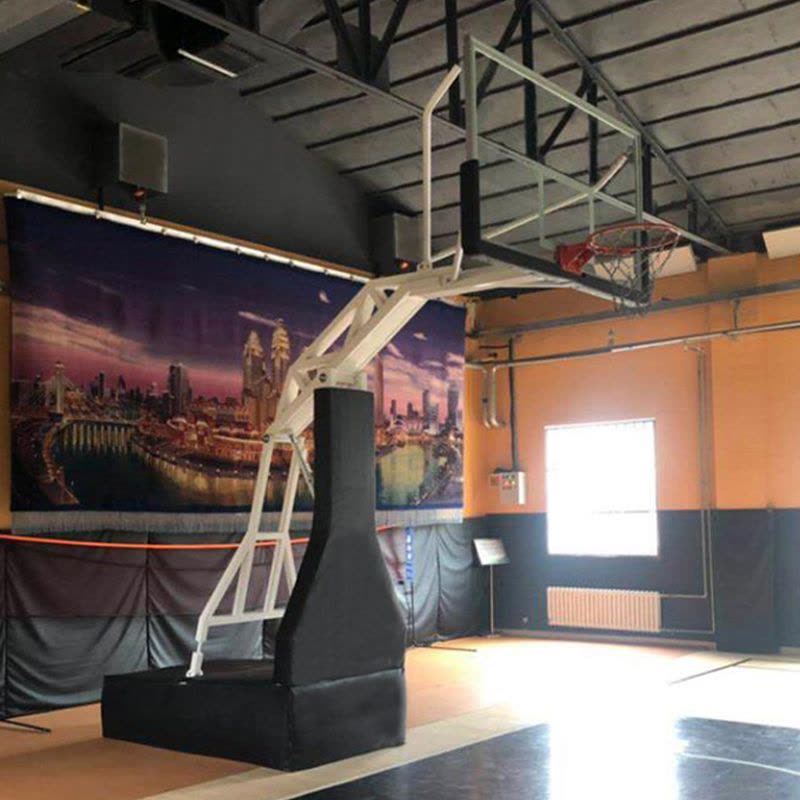 益动未来 YD-LQ4篮球架可升降标准比赛室内手动液压篮球架子图片