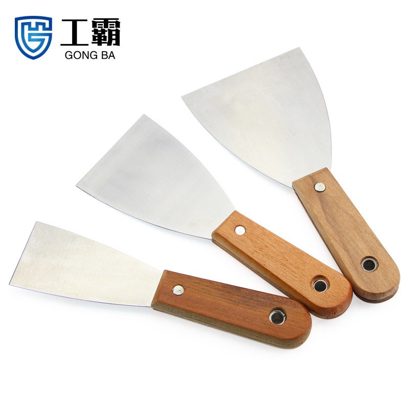 工霸(GONGBA) 油灰刀铲刀不掉把碳钢刀片高清大图